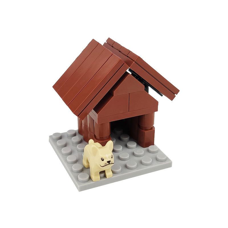 MOC Bauernhof-Szene-Bausteinset, Haus- und Gartenbausteine ¨C Montageteile