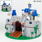 Medieval Knight Castle, compatible with small building blocks, military scene accessories - 512pcs