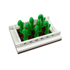 Garden Scene Building Block Parts, Compatible With Small Particle Flower Fields And Flower Beds, Botanical Garden Moc Set