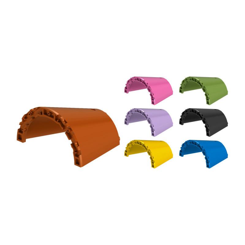 100g Compatible with Set 29096 Educational Building Blocks, Half Cone 5x10x6 Parts (Non-GoBricks Brand)