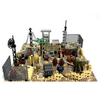 Desert Military Scene Set, Sentry Post Command Camp Scene Set, Diy Assembly Small Particle Building Block Moc Scene - SKU - OurGobricks