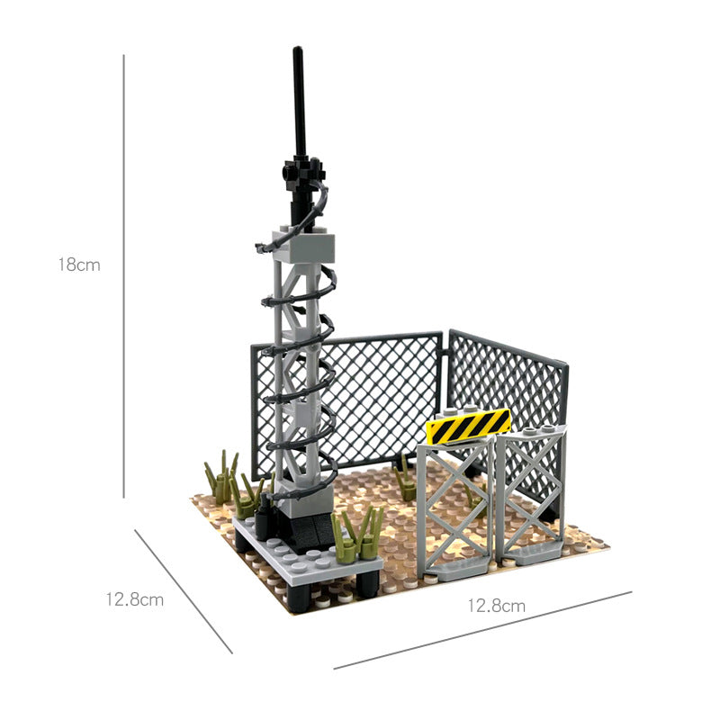 Desert Military Scene Set, Sentry Post Command Camp Scene Set, Diy Assembly Small Particle Building Block Moc Scene - SKU - OurGobricks