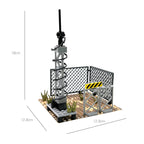 Desert Military Scene Set, Sentry Post Command Camp Scene Set, Diy Assembly Small Particle Building Block Moc Scene - SKU - OurGobricks