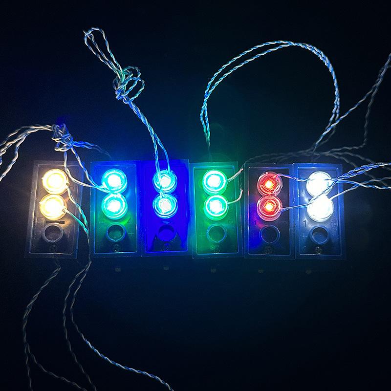 Led Circular Building Blocks, Compatible With Small Particle Lighting Accessories, Colorful Lighting Parts And Decorative Accessories
