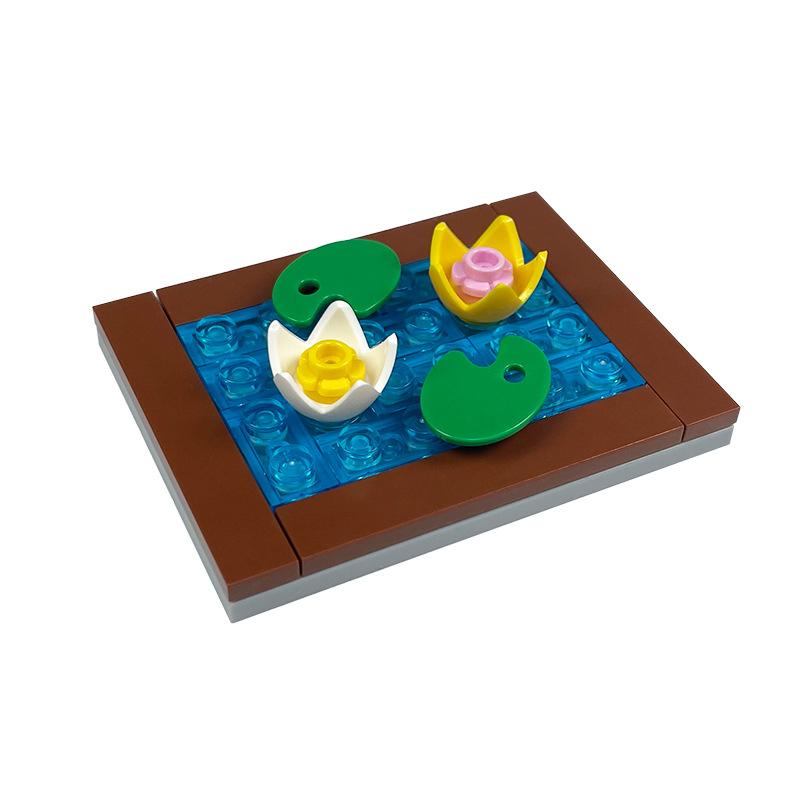 Garden Scene Building Block Parts, Compatible With Small Particle Flower Fields And Flower Beds, Botanical Garden Moc Set