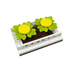Garden Scene Building Block Parts, Compatible With Small Particle Flower Fields And Flower Beds, Botanical Garden Moc Set