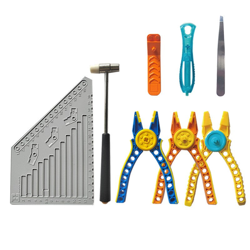 Building Block Tool Set, Small Particle Measuring Ruler, Pliers, Separator, Prying Tool, Disassembly Tools