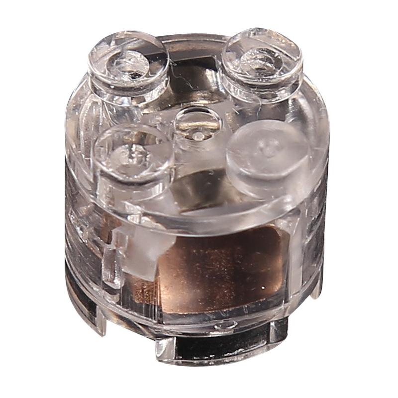 2*2 Circular Building Block Lamp, Compatible With Small Particle Building Block Parts, Led Light Multi-Color Flashing Toy Accessories