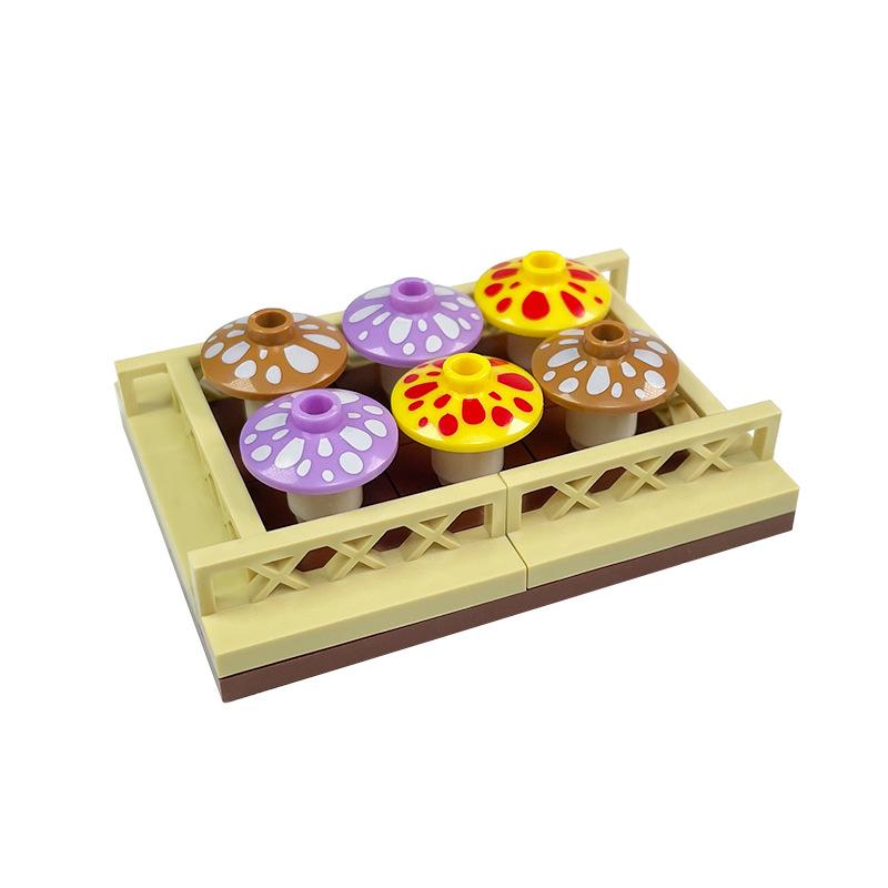 Garden Scene Building Block Parts, Compatible With Small Particle Flower Fields And Flower Beds, Botanical Garden Moc Set