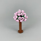 MOC Home Garden Scene Parts Set, Flower and Tree Plant Building Block Set, Wedding Courtyard Scene