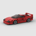 Racing Car Model Kits - F40, A Set Of Small-Particle Compatible Building Blocks, A Creative And Educational Building Toy