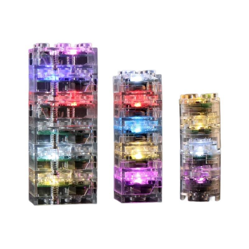 Magnetic Control Induction Building Accessories, Colorful Diy Light-Emitting Parts For Urban Street Scenes, Small Particle Led Building Decorative Toys