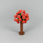 MOC Home Garden Scene Parts Set, Flower and Tree Plant Building Block Set, Wedding Courtyard Scene