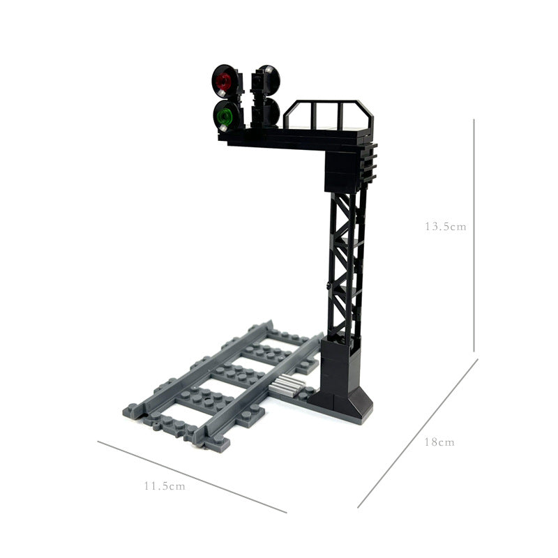 Train Track Scene, Small Particle Building Block Track Accessories, DIY Train Track Tunnel Waiting Shelter Set