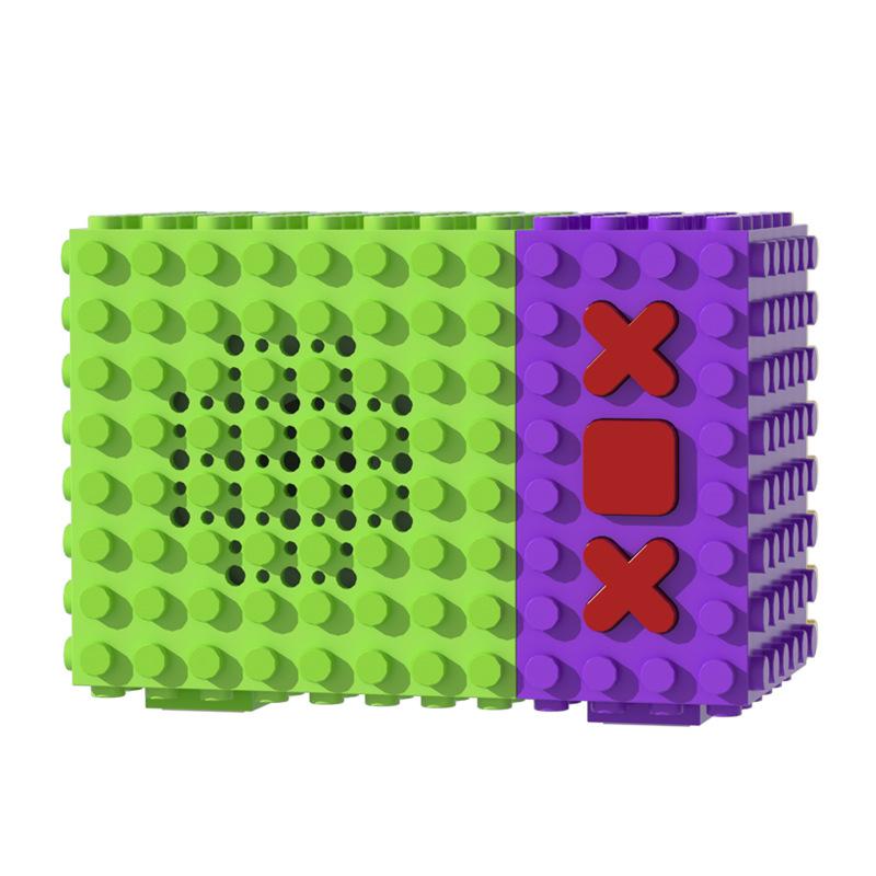 New Building Block Bluetooth Speaker, Mini Speaker with Loud Volume, Compatible with MOC Building Block Accessories.