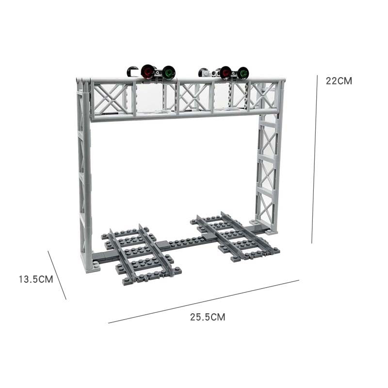 Train Track Scene, Small Particle Building Block Track Accessories, DIY Train Track Tunnel Waiting Shelter Set