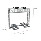 Train Track Scene, Small Particle Building Block Track Accessories, DIY Train Track Tunnel Waiting Shelter Set