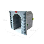 Train Track Scene, Small Particle Building Block Track Accessories, DIY Train Track Tunnel Waiting Shelter Set