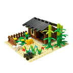 MOC Bauernhof-Szene-Bausteinset, Haus- und Gartenbausteine ¨C Montageteile