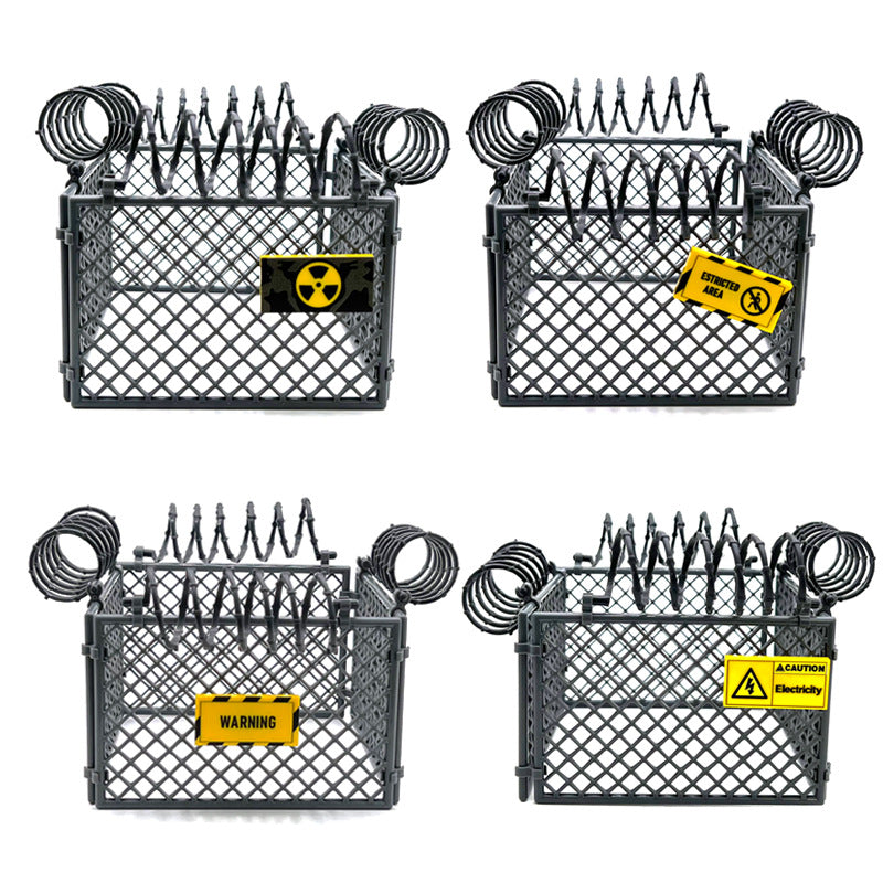 Warning and protective netting building blocks, military fence scene accessories, plastic wire fence - SKU - OurGobricks