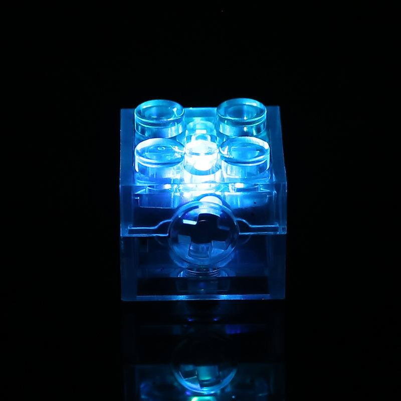 2*2 Brick Led Light Accessories, Compatible With Small Particle Building Blocks, Led Light Multi-Color Flashing Toy Accessories