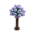 MOC Home Garden Scene Parts Set, Flower and Tree Plant Building Block Set, Wedding Courtyard Scene