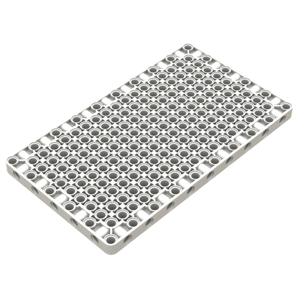 Single 39369 Mechanical Building Block Plate with Holes - 11x19 Compatible with Technic Baseplates ( Not Gobricks brand )