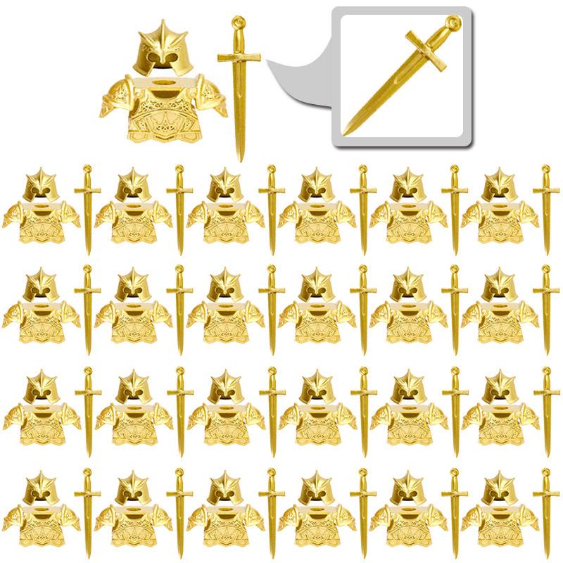 Compatible With Plastic Building Figures Accessories, Military Armor, Helmet Building Blocks, Weapon and Protective Equipment Sets
