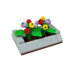 Garden Scene Building Block Parts, Compatible With Small Particle Flower Fields And Flower Beds, Botanical Garden Moc Set