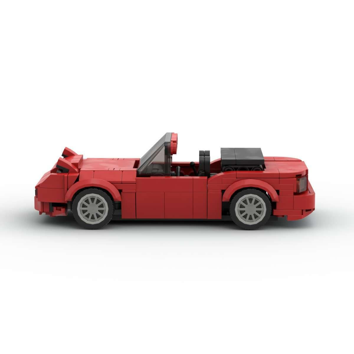 Sports Car Racing Model, Compatible With Small Particle Building Block Sets, Educational Assembly Building Block Toy