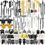Compatible With Plastic Building Figures Accessories, Military Armor, Helmet Building Blocks, Weapon and Protective Equipment Sets