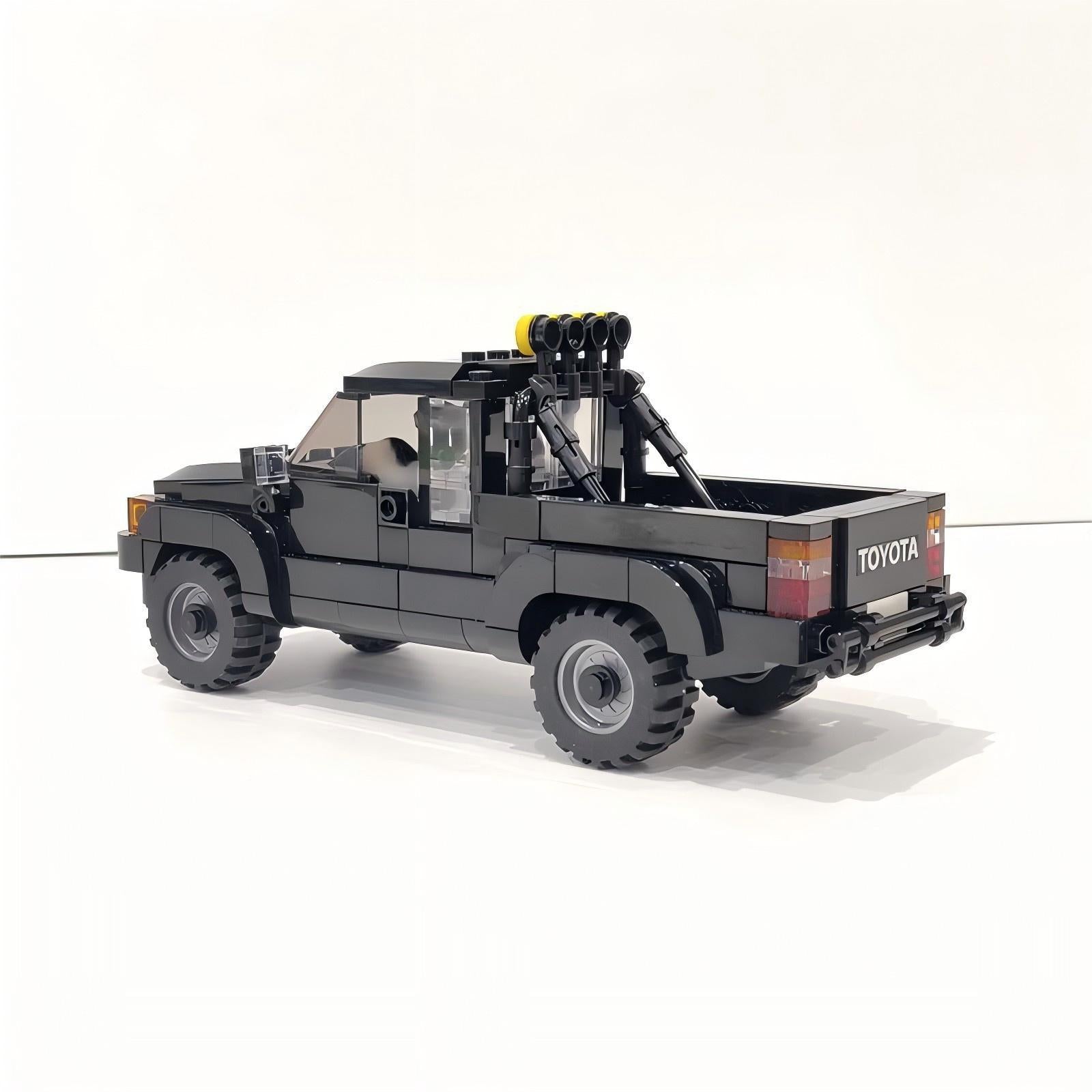 Pickup Car Model Kits, Small Particle Compatible Building Block Parts Sets, Creative Building Block Toy Gifts
