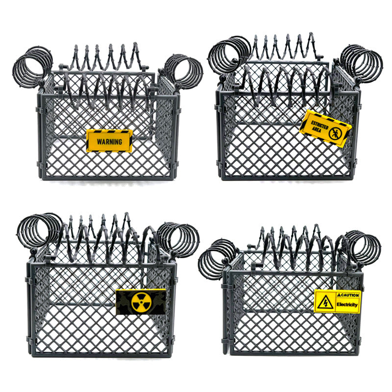 Warning and protective netting building blocks, military fence scene accessories, plastic wire fence - SKU - OurGobricks