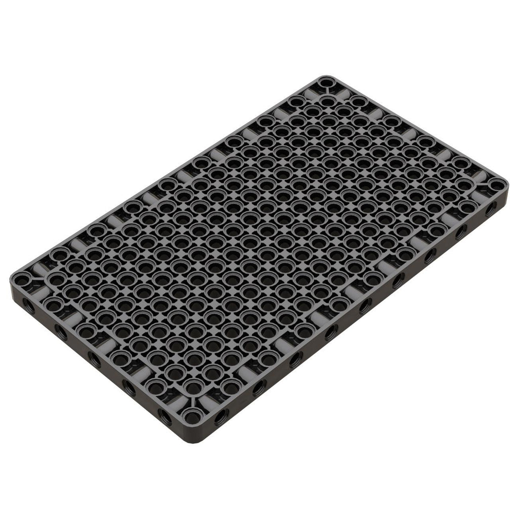 Single 39369 Mechanical Building Block Plate with Holes - 11x19 Compatible with Technic Baseplates ( Not Gobricks brand )