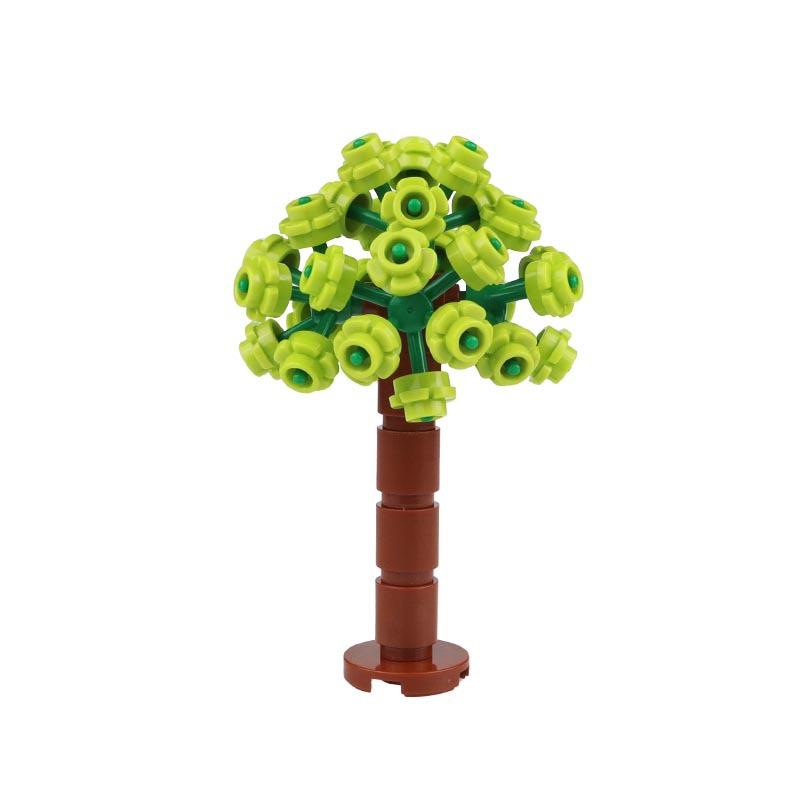 MOC Home Garden Scene Parts Set, Flower and Tree Plant Building Block Set, Wedding Courtyard Scene