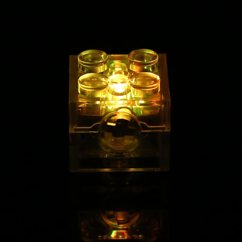 2*2 Brick Led Light Accessories, Compatible With Small Particle Building Blocks, Led Light Multi-Color Flashing Toy Accessories