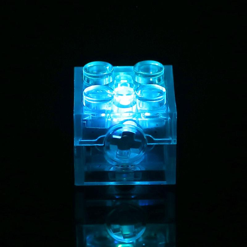 2*2 Brick Led Light Accessories, Compatible With Small Particle Building Blocks, Led Light Multi-Color Flashing Toy Accessories