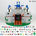 Medieval Knight Castle, compatible with small building blocks, military scene accessories - 512pcs