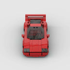 Racing Car Model Kits - F40, A Set Of Small-Particle Compatible Building Blocks, A Creative And Educational Building Toy