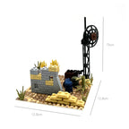 Desert Military Scene Set, Sentry Post Command Camp Scene Set, Diy Assembly Small Particle Building Block Moc Scene - SKU - OurGobricks