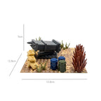 Desert Military Scene Set, Sentry Post Command Camp Scene Set, Diy Assembly Small Particle Building Block Moc Scene - SKU - OurGobricks