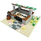 MOC Bauernhof-Szene-Bausteinset, Haus- und Gartenbausteine ¨C Montageteile