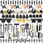 Compatible With Plastic Building Figures Accessories, Military Armor, Helmet Building Blocks, Weapon and Protective Equipment Sets