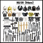 Compatible With Plastic Building Figures Accessories, Military Armor, Helmet Building Blocks, Weapon and Protective Equipment Sets