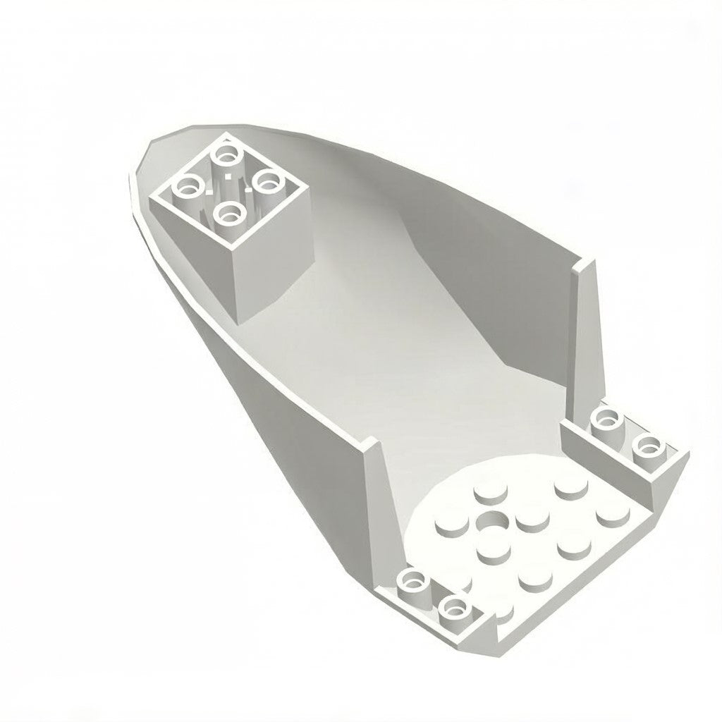 87616 Small Building Blocks Parts, compatible with 6x10 Aircraft Tail Bottom Parts (NOT Gobricks Brand)
