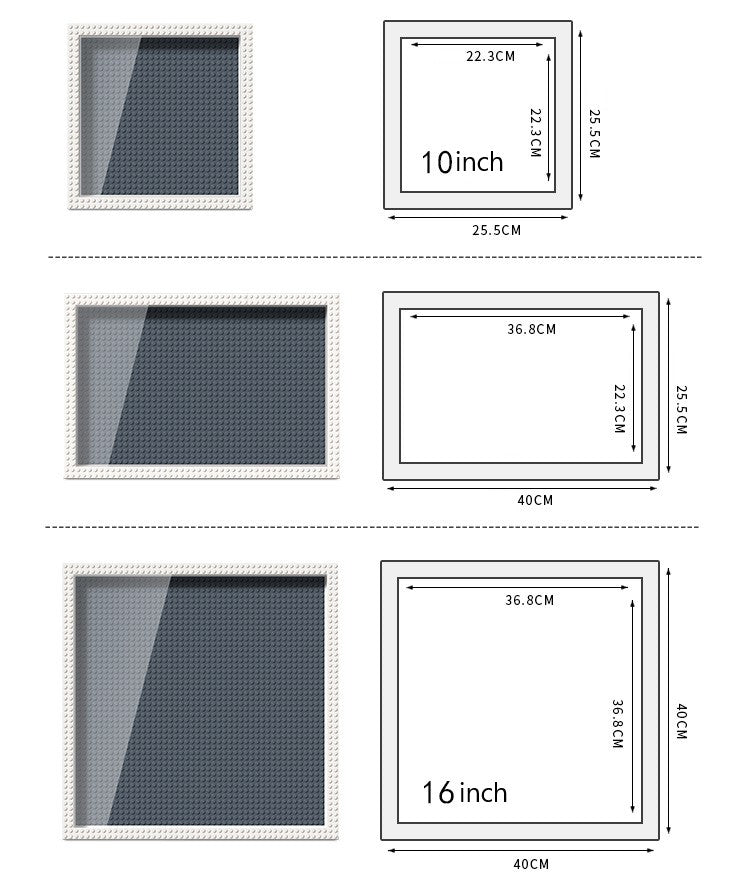 High-Compatibility DIY Bricks Photo Frame, Customizable Spare-Brick Home Decor, Personalized Creative Reuse Accessory