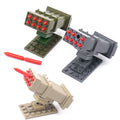 MOC Missile Launcher, Military Combat Scene Decoration, Small Particle Assembly Building Block Accessories