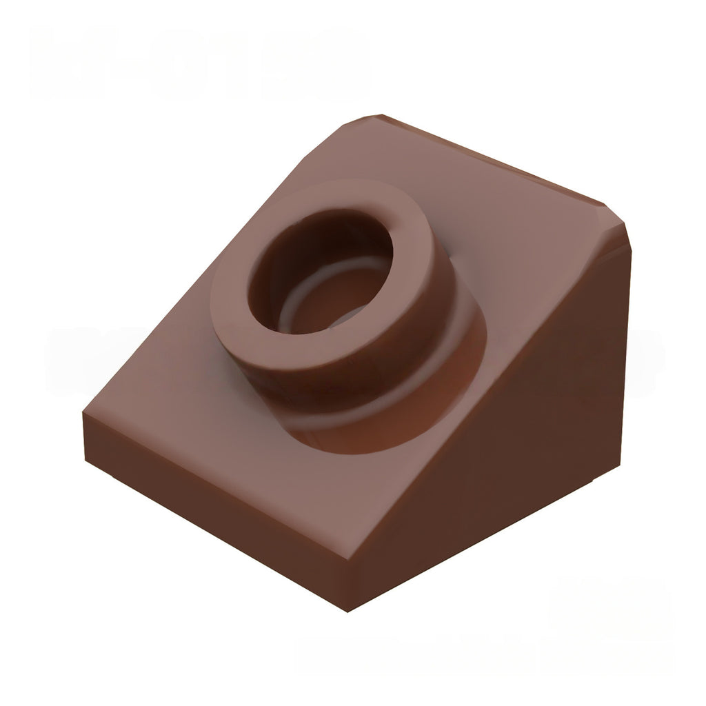 kf-0158 Small-scale 1x1x2/3 Sloped Brick with Stud (Special MOC Part/Accessory), 100g (approx. 458 pieces), Non-GoBricks brand