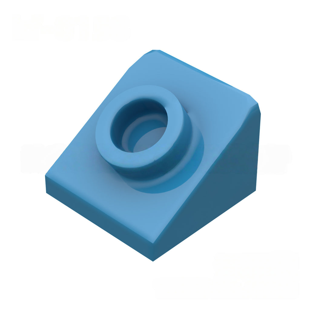 kf-0158 Small-scale 1x1x2/3 Sloped Brick with Stud (Special MOC Part/Accessory), 100g (approx. 458 pieces), Non-GoBricks brand