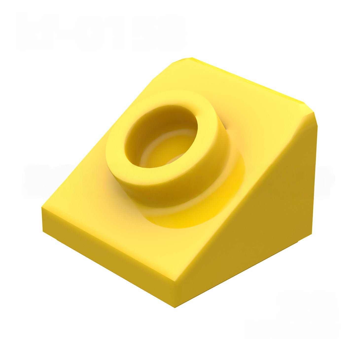 kf-0158 Small-scale 1x1x2/3 Sloped Brick with Stud (Special MOC Part/Accessory), 100g (approx. 458 pieces), Non-GoBricks brand